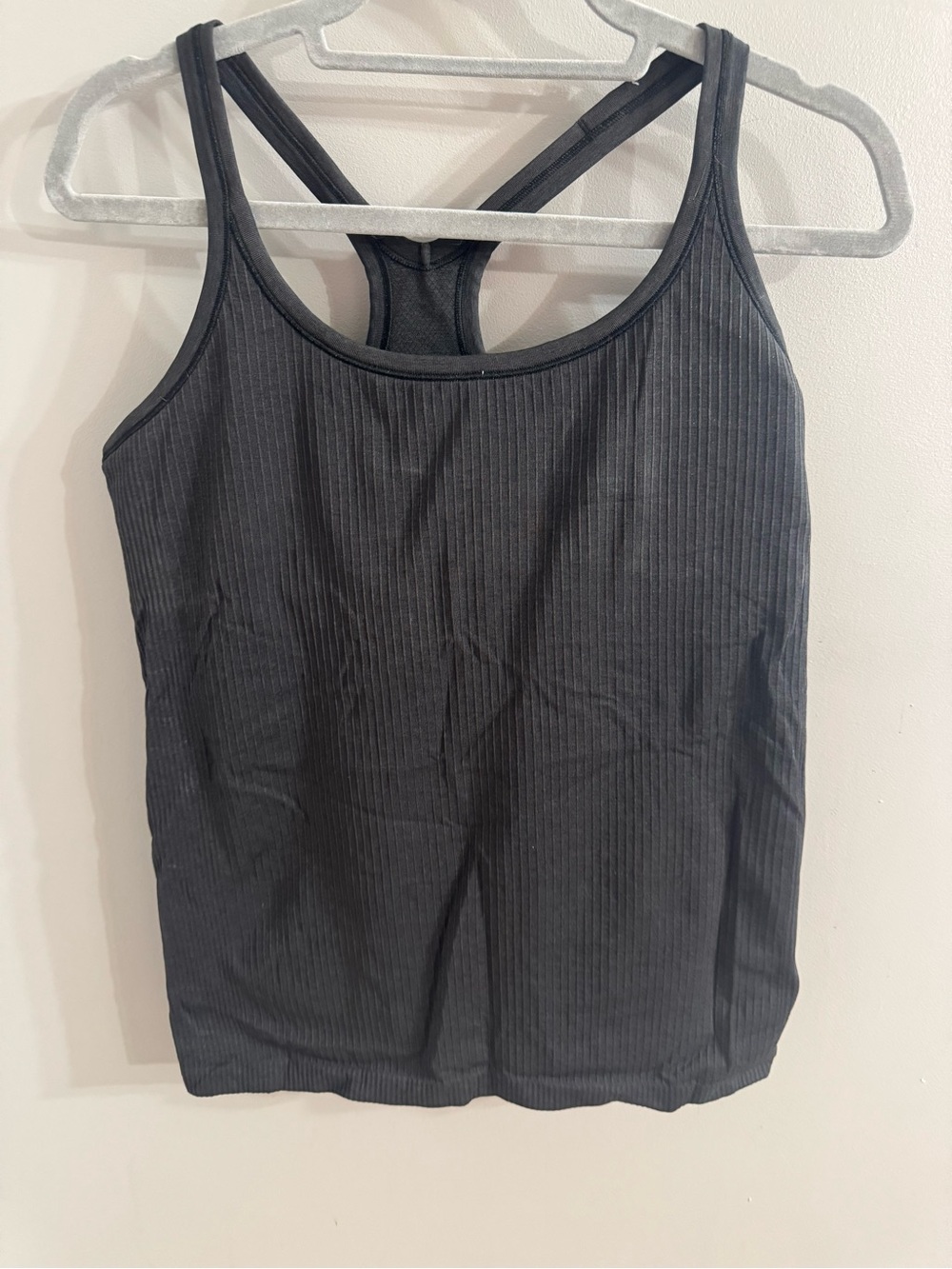 Ribbed Lululemon Racerback Tank Top - Black